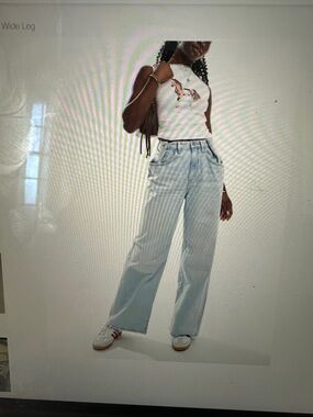 Cotton on adjustable wide leg jean